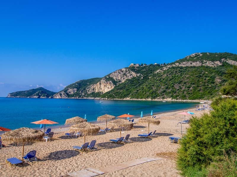 Heerlijke strand van Agios Georgios