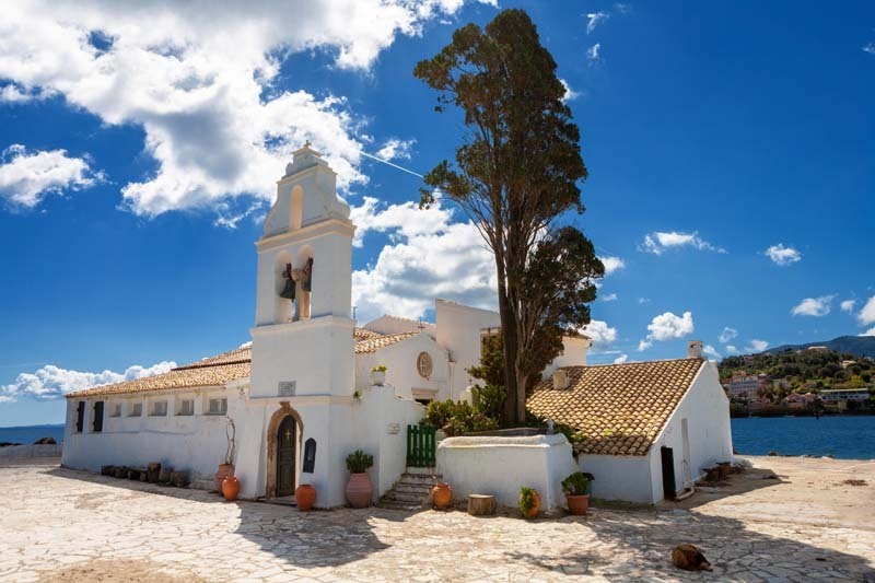 De kerk van Panagia Vlacherna