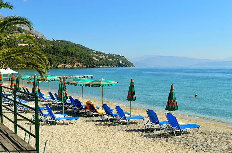 Strand van Ipsos - Corfu